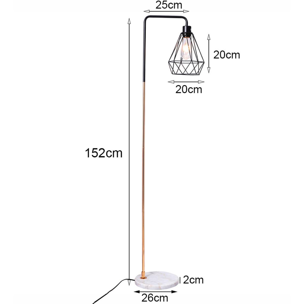 Angled Floor Lamp - Chrome-Black-Chrome – image 40