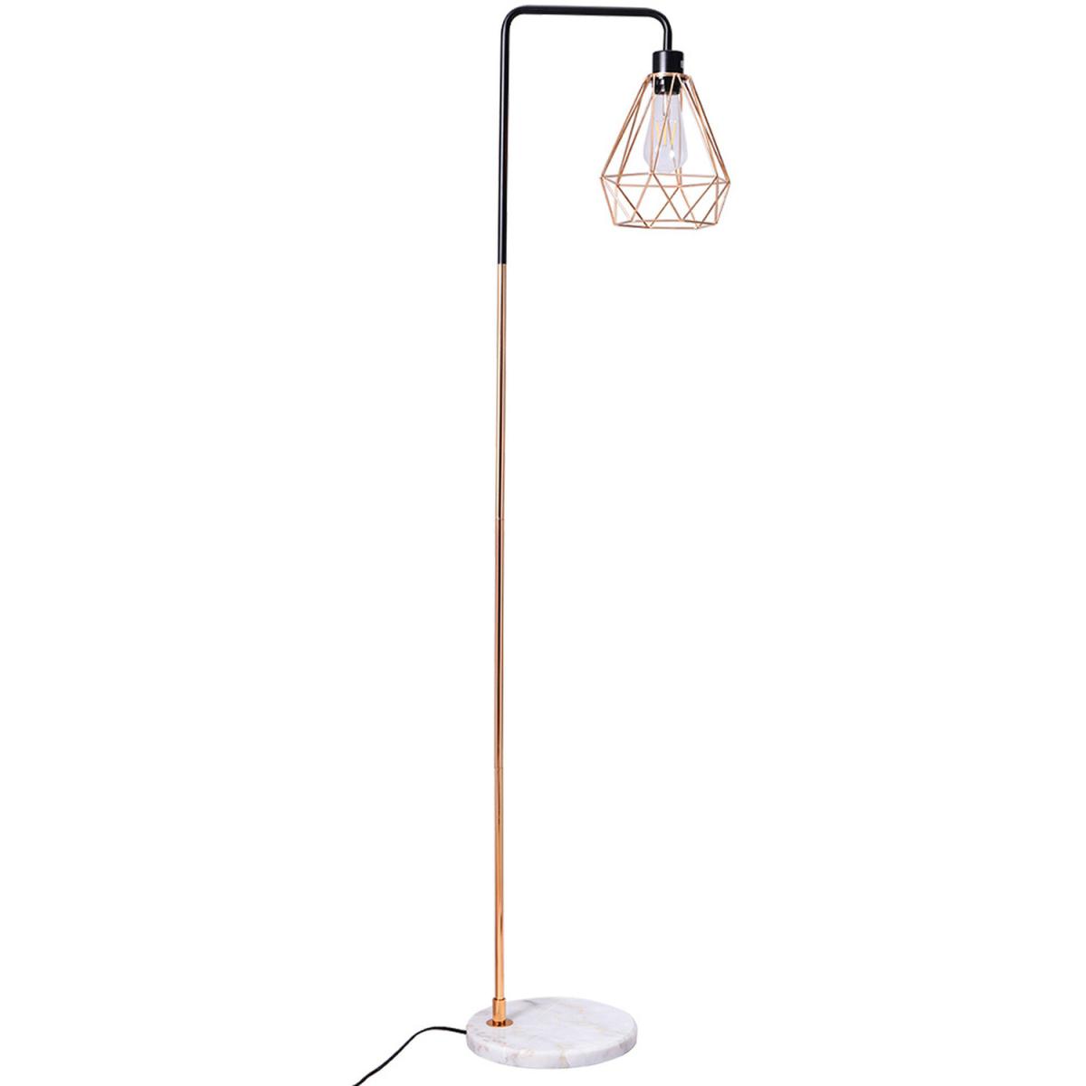 Angled Floor Lamp - Chrome-Black-Chrome – image 9