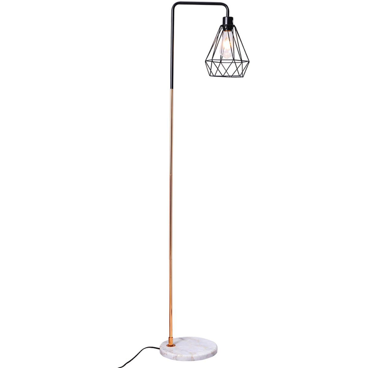 Angled Floor Lamp - Chrome-Black-Chrome – image 10