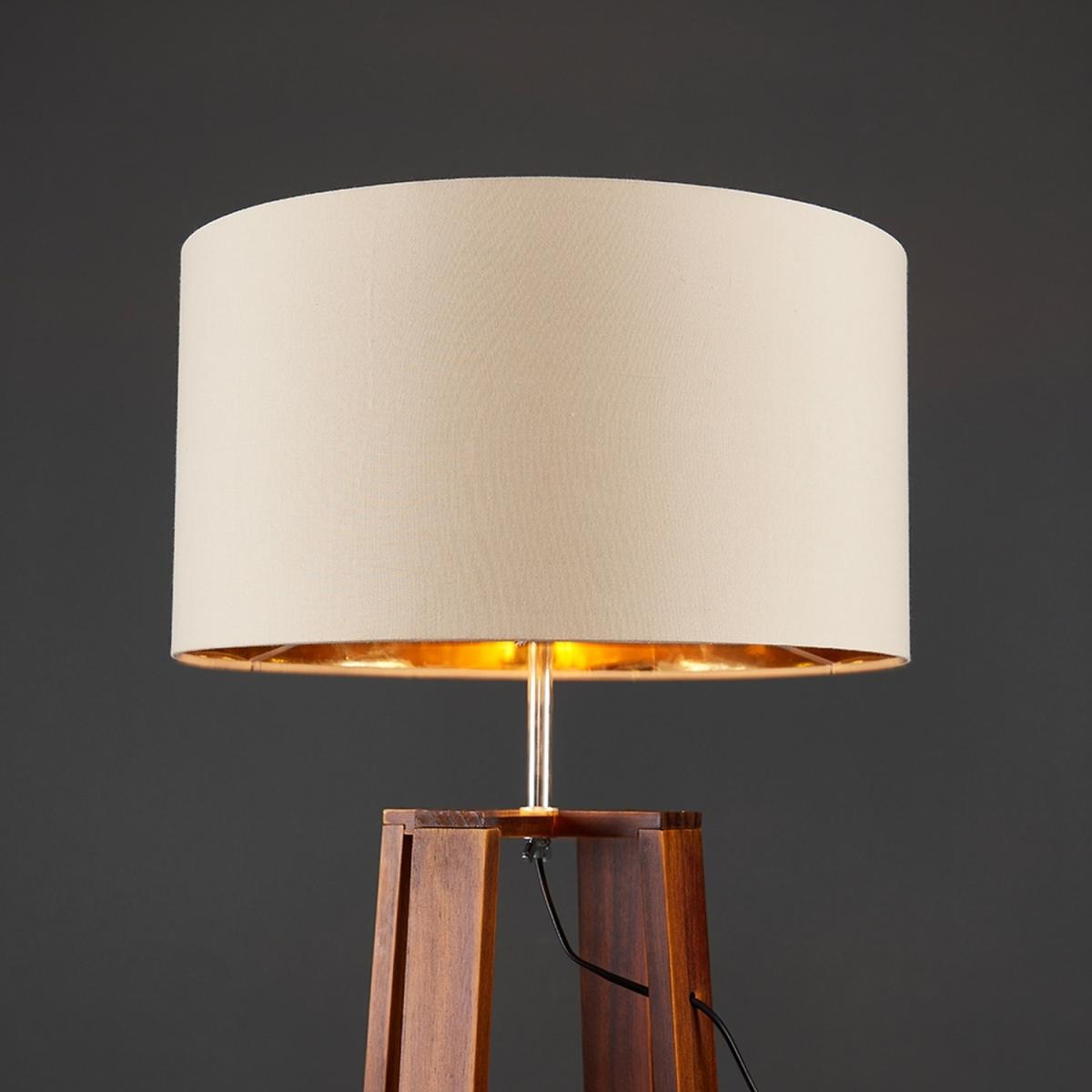 Beltane Brown Floor Lamp Cream Shade - Brown – image 6