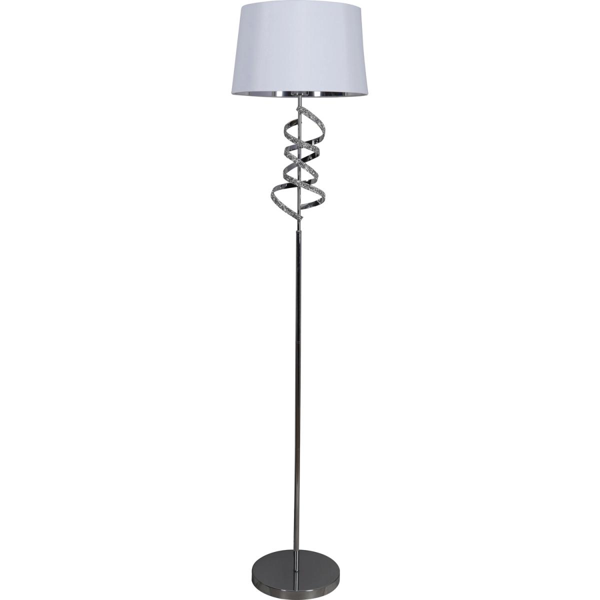 Chrome Jewelled Sprial Floor Lamp – image 2