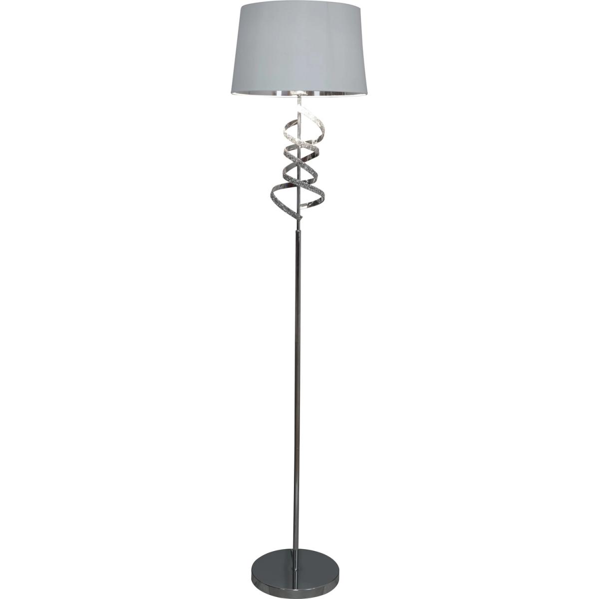 Chrome Jewelled Sprial Floor Lamp – image 3