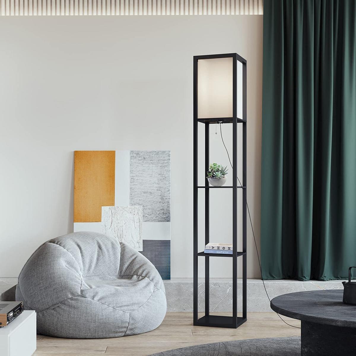Modern Shelf Floor Lamp - Black / 3 – image 19