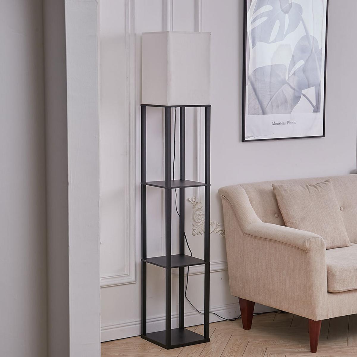 Modern Shelf Floor Lamp - Black / 3 – image 3