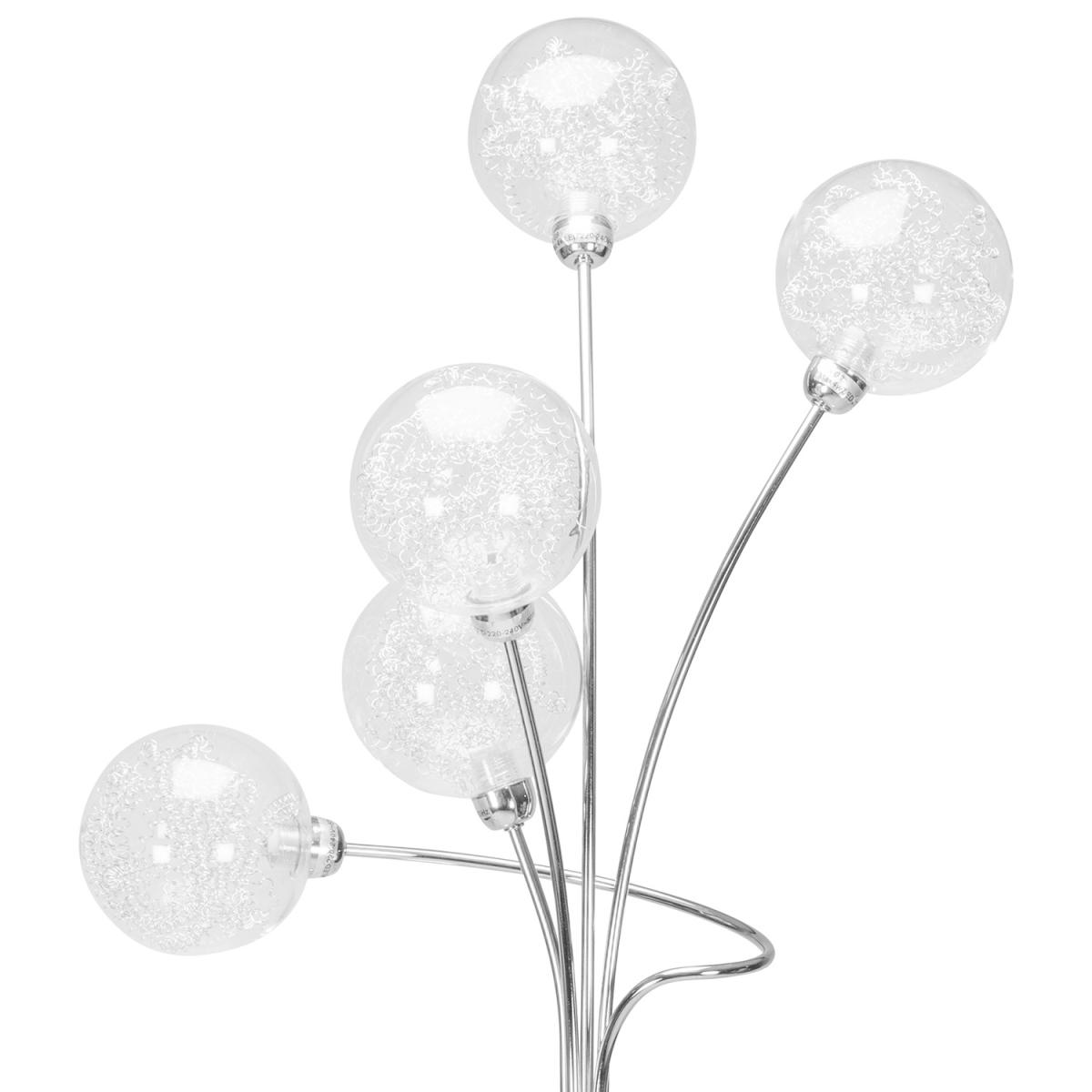 Inspire Glass Ball 5 LED Light Floor Lamp – image 2