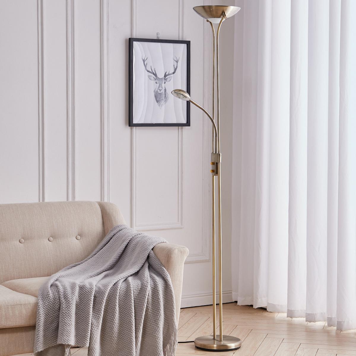 Adjustable Standing Lamp - Light Gold – image 12