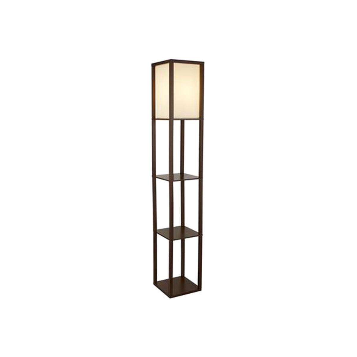 CGC MILEY Shelf Floor Lamp - brown