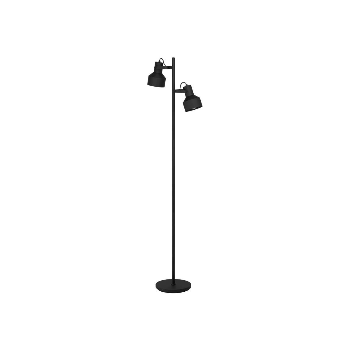 EGLO Casibare Adjustable Black Steel Floor Lamp - Black – image 1