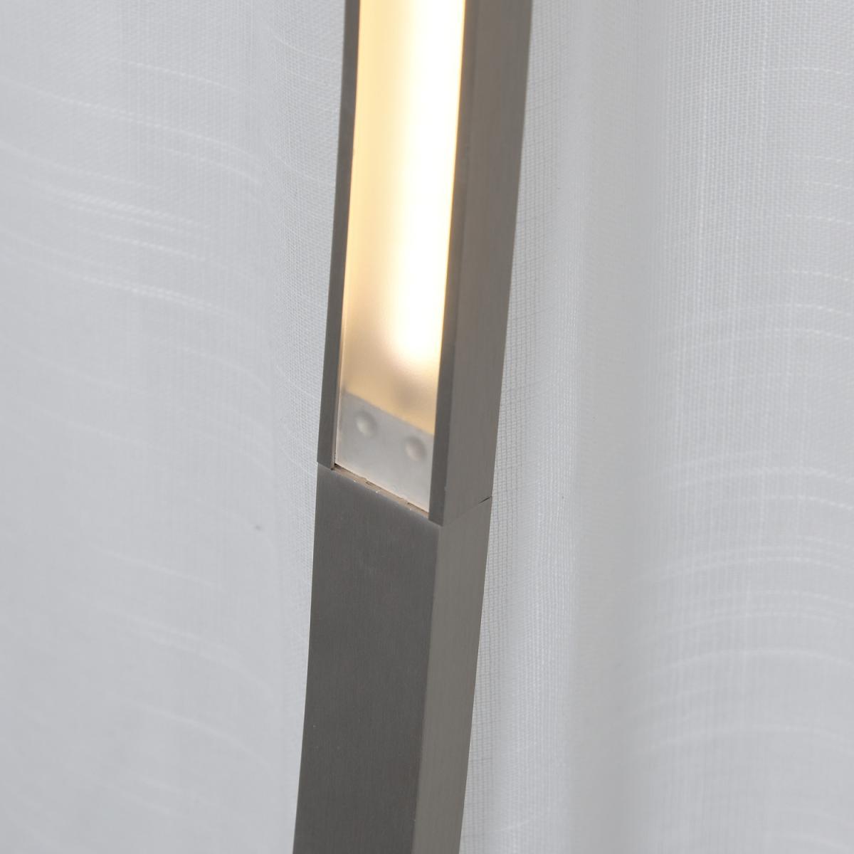 Aluminium Arc Floor Lamp Futuristic Indoor Standing LED - Silver – image 2