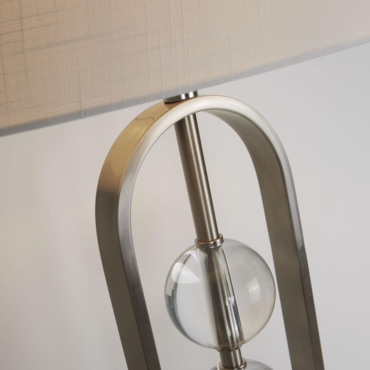 Laburnum Satin Silver Floor Lamp - Silver – image 3