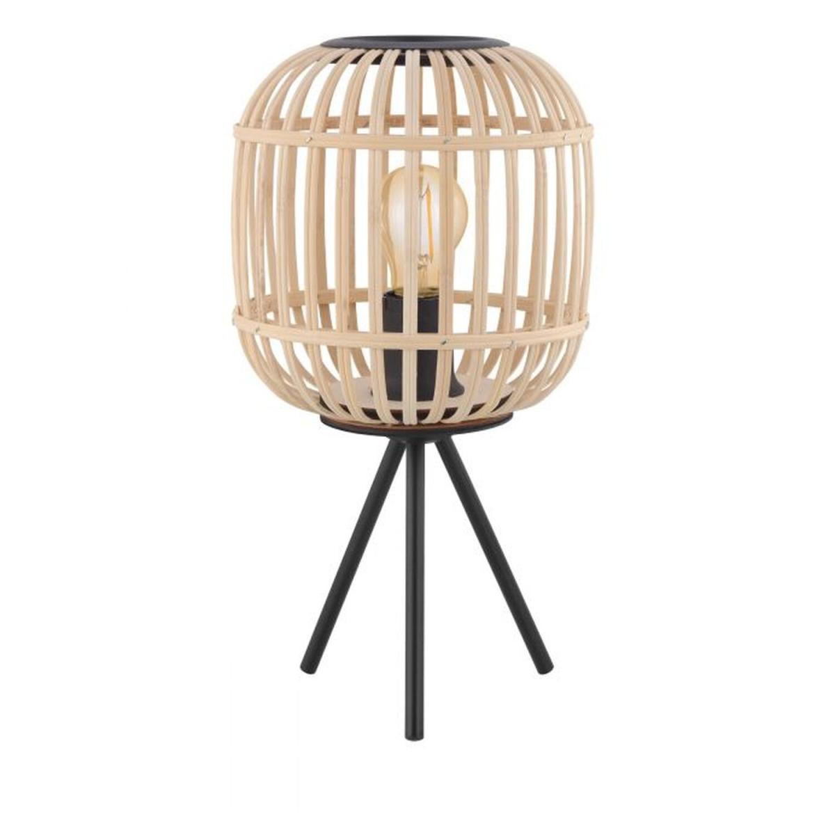Eglo Bordesley Natural Wood Floor Lamp - Brown – image 2