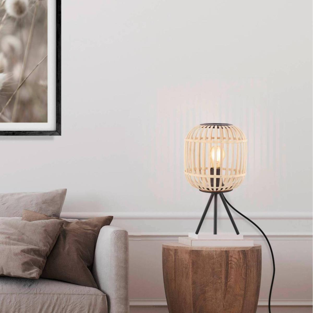 Eglo Bordesley Natural Wood Floor Lamp - Brown – image 4