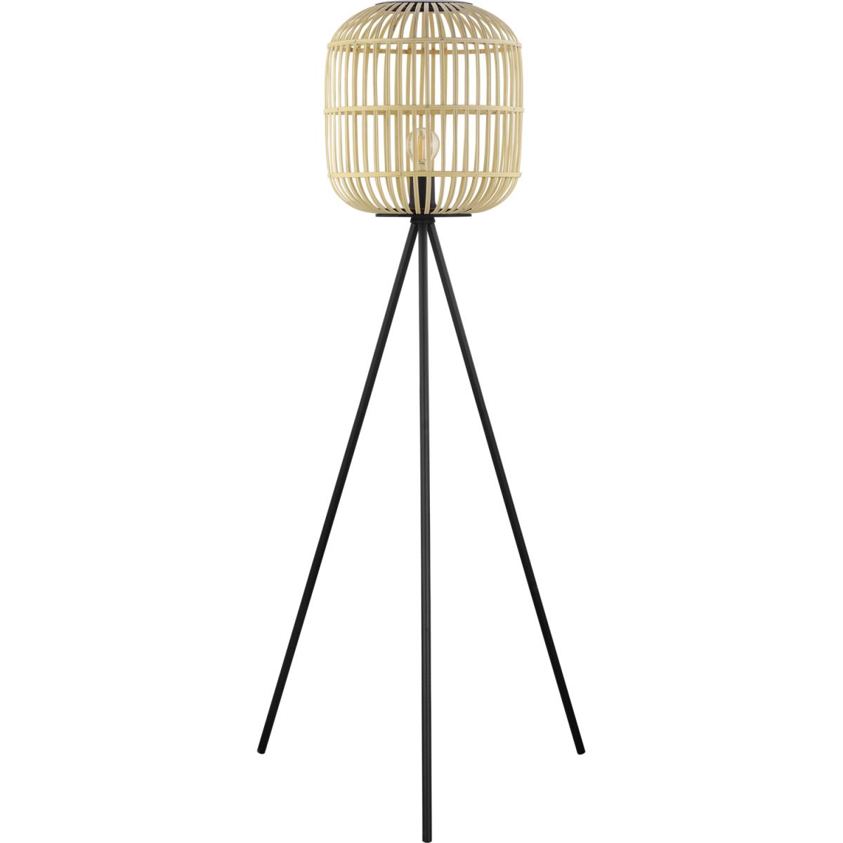 Eglo Bordesley Natural Wood Floor Lamp - Brown – image 5