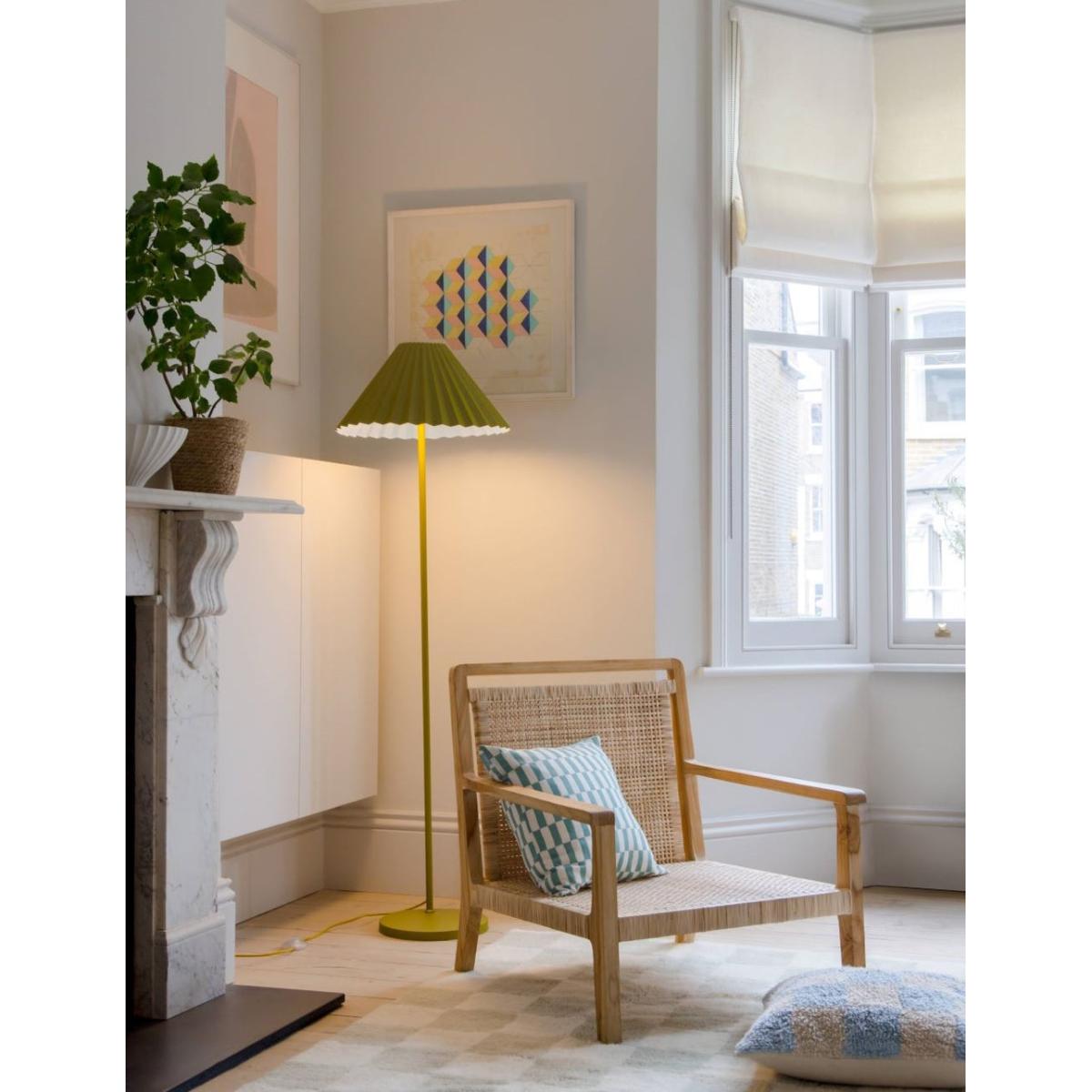Houseof The Pleat Floor Lamp Moss Green & Pale Blue – image 6