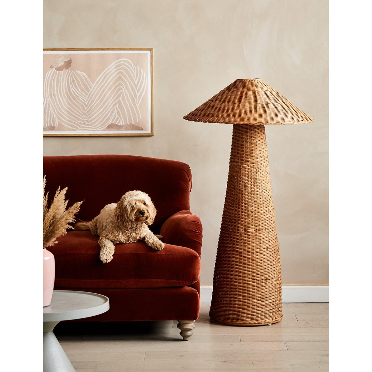 Ferm Living Dou Braided Rattan Floor Lamp – image 2