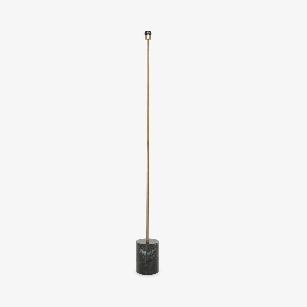 Aereus Marble and Antique Bronze Floor Lamp, Green - Bronze – image 2