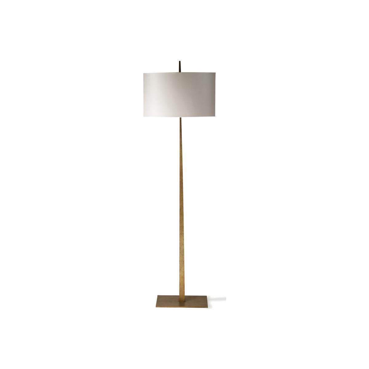 Porta Romana I Tapering Harral Floor Lamp I French Brass