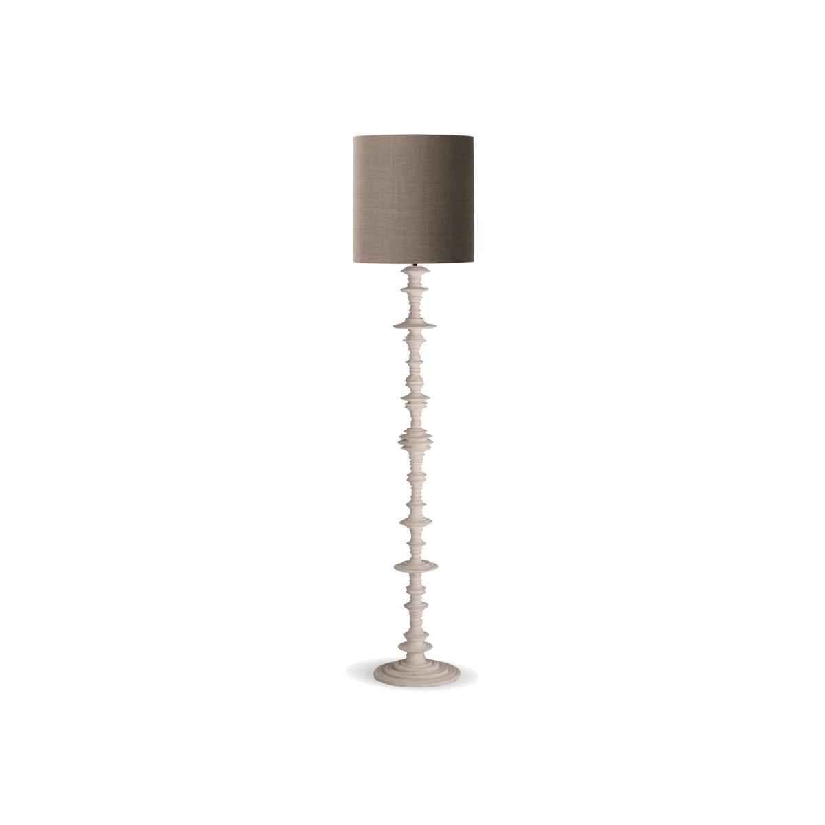 Porta Romana I Spin Floor Lamp I Plaster White