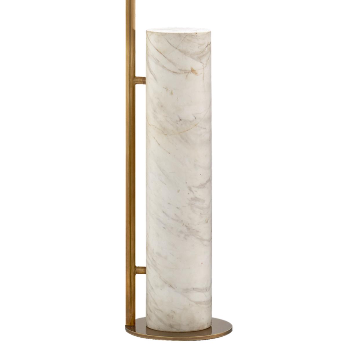 Kelly Wearstler | Alma Floor Lamp | Antique Brass & White Marble – image 2