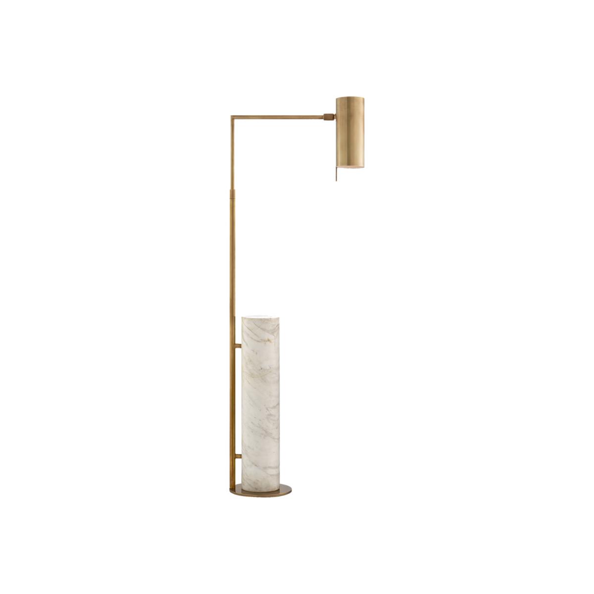 Kelly Wearstler | Alma Floor Lamp | Antique Brass & White Marble – image 1