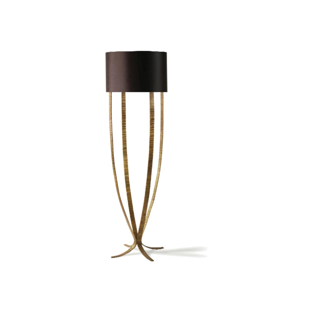 Porta Romana I Alfonse Floor Lamp I French Brass