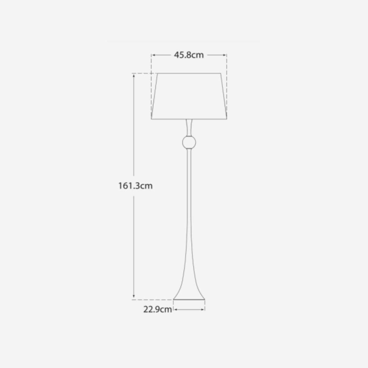 AERIN | Dover Floor Lamp | Burnished Silver Leaf – image 3