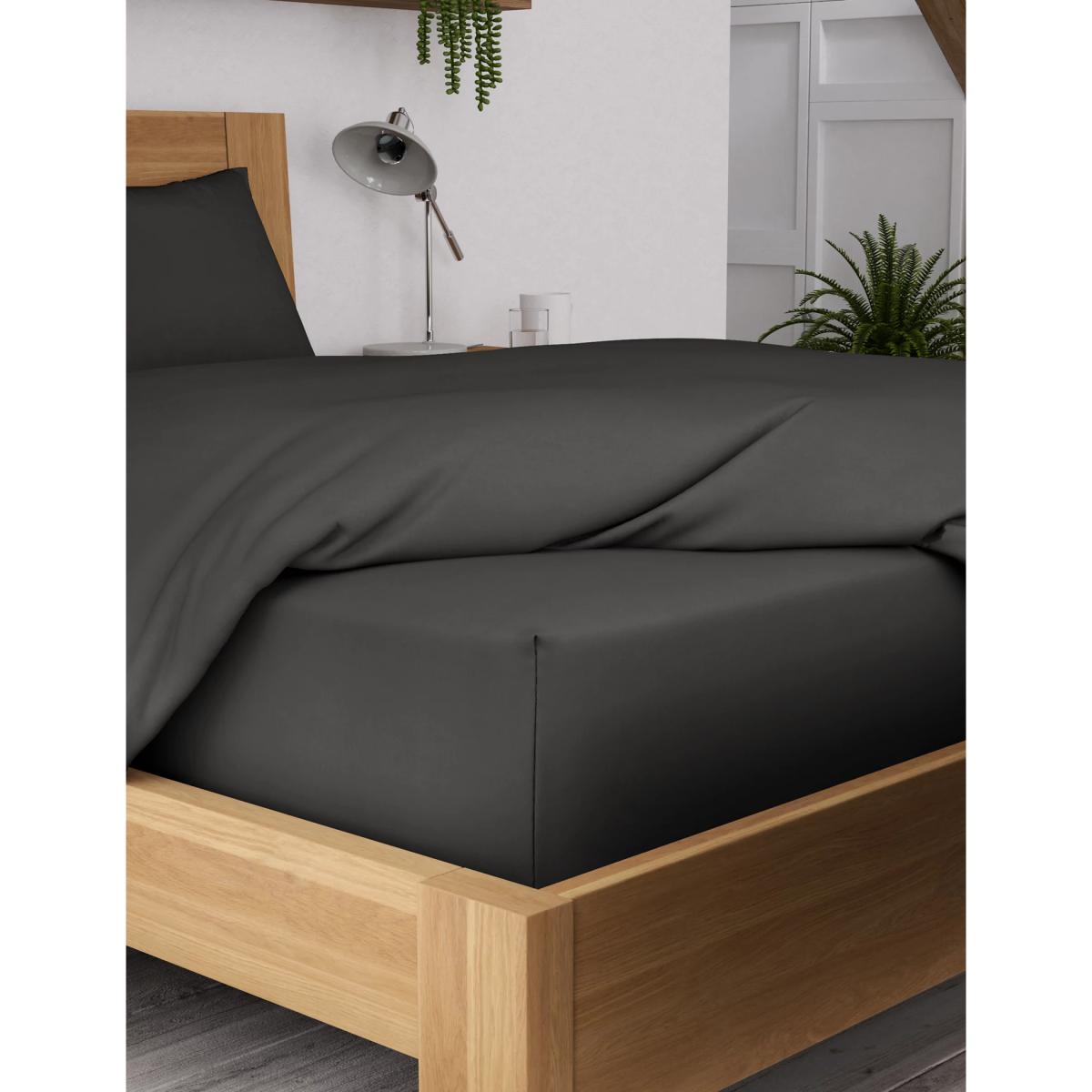 Body Sensor™ Body Temperature Control Extra Deep Fitted Sheet - 6FT - Charcoal, Charcoal – image 3