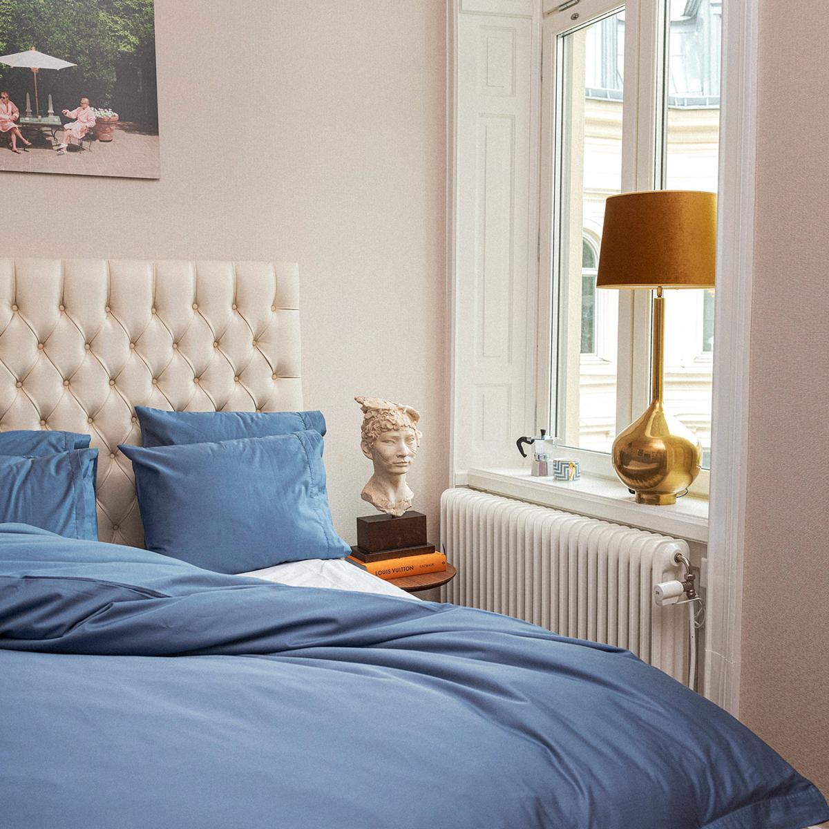 Juniper Juniper fitted sheet 180x200 cm North Sea Blue – image 3