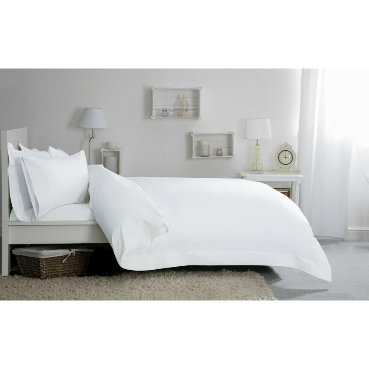 400 Thread Count Egyptian Cotton Ultra Deep Fitted Sheet - BM136 - White / Superking – image 2