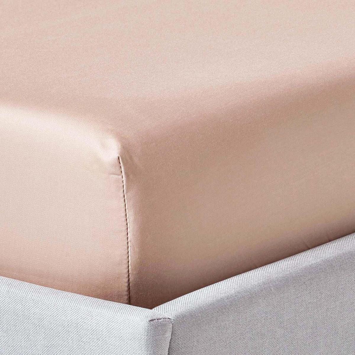 1000 Thread Count Egyptian Cotton Fitted Sheet - Moonlight Beige / Superking – image 1