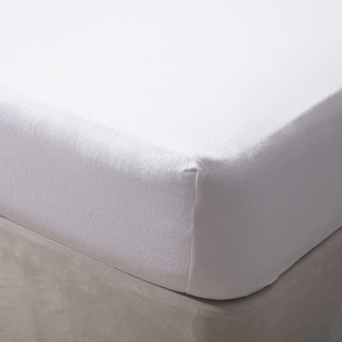 Jersey Cotton Fitted Sheet - BM152 - White / Superking