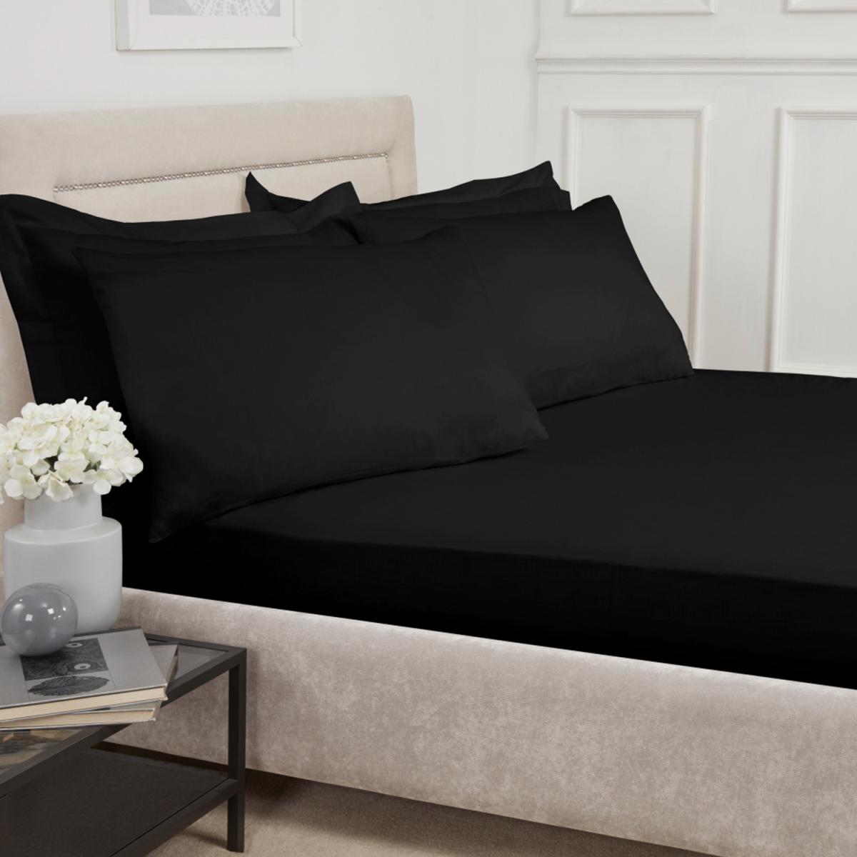 Polycotton Fitted Sheet - Charcoal / Superking – image 3