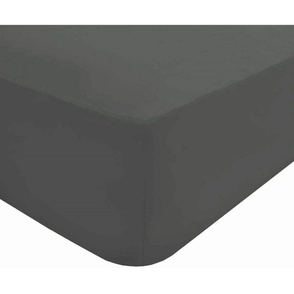 Sleepdown Easy Care Fitted Bed Sheet - Charcoal / Superking – image 2