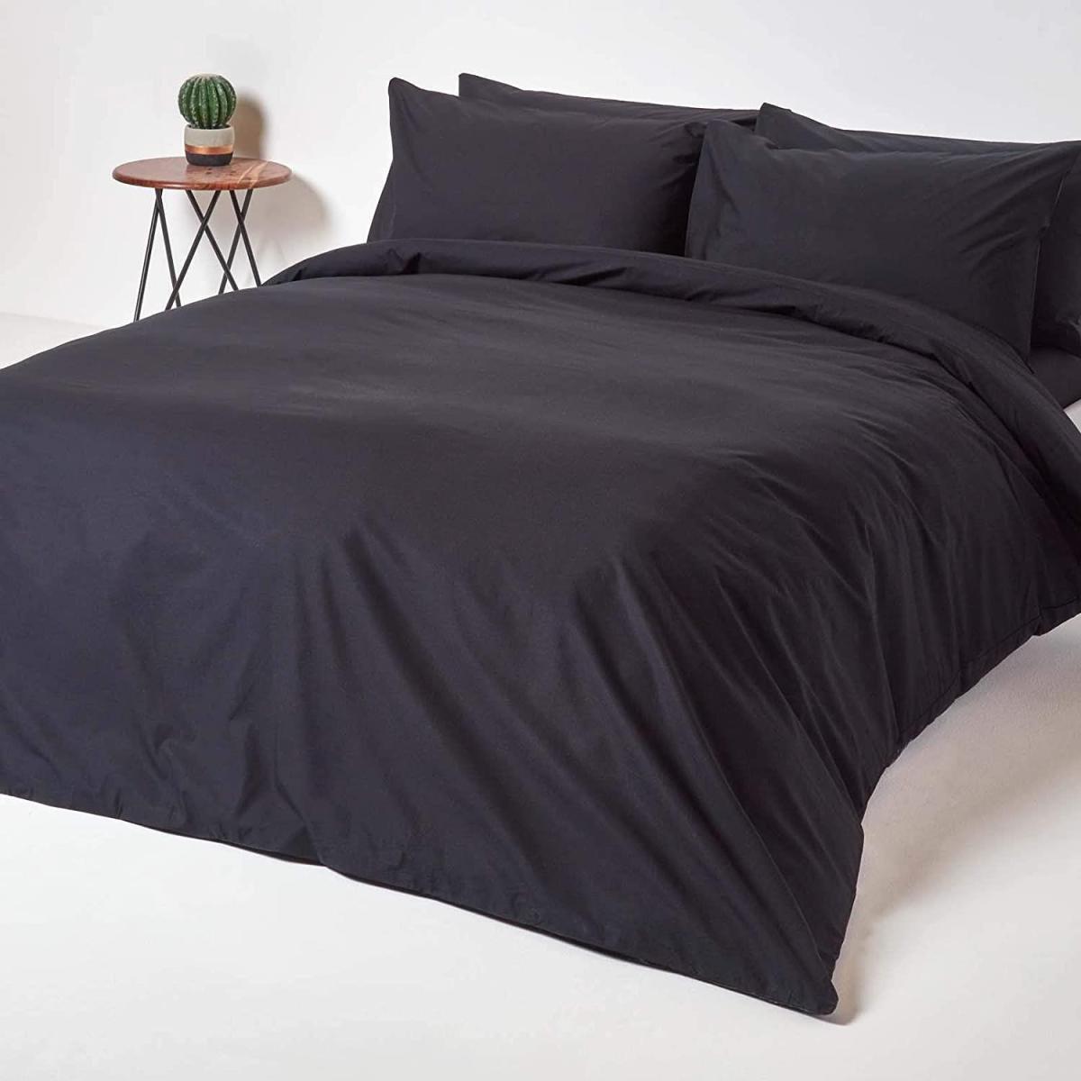 200 Thread Count Egyptian Cotton Fitted Sheet - Black / Small Double – image 3