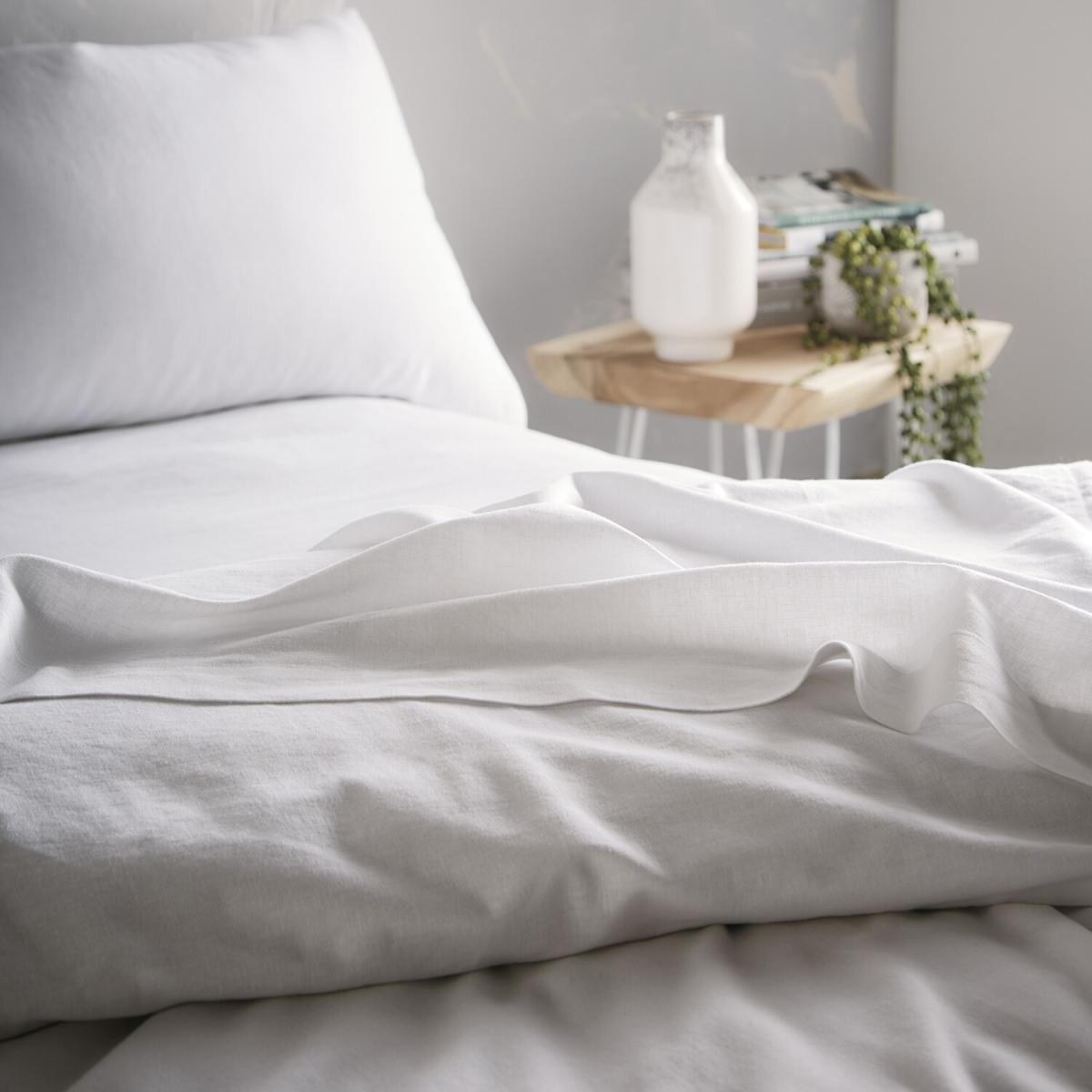 Portfolio Home Aspect Fitted Sheet - White / Superking – image 1
