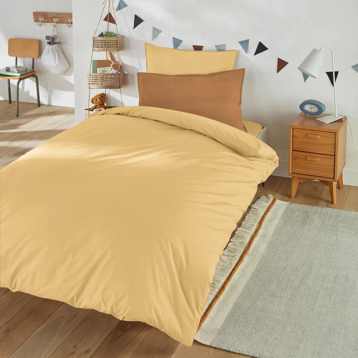 Scenario 100% Organic Cotton Percale 200 Thread Count Child's Duvet Cover – image 1