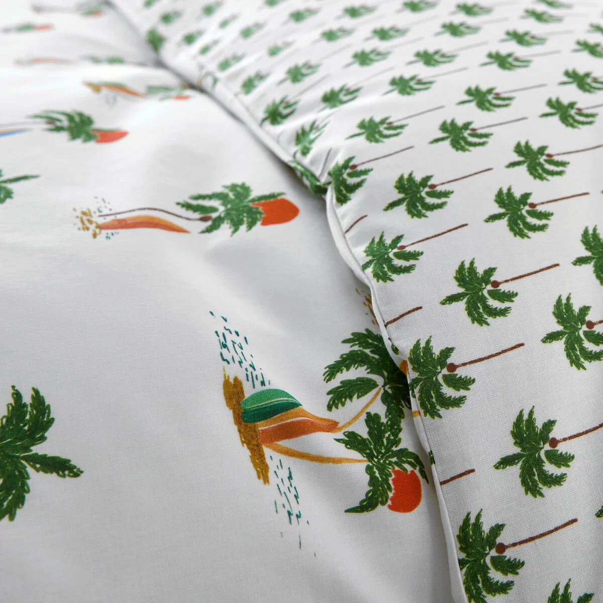 Tapahi Palm Tree Print 50% Recycled Cotton Child's Duvet Cover – image 4