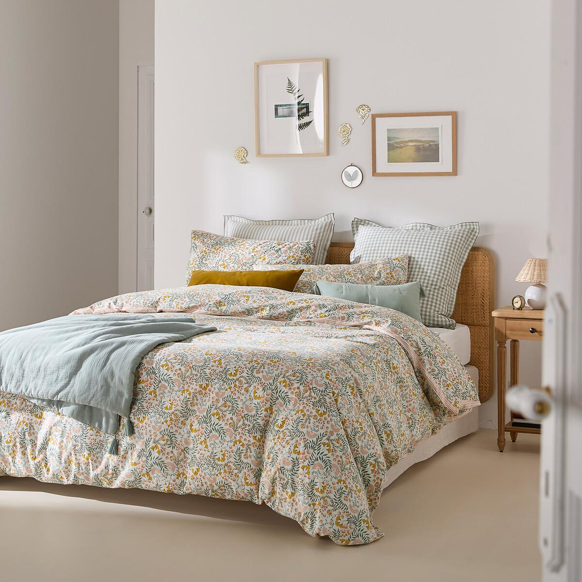Majari Floral 100% Washed Cotton Duvet Cover – image 3