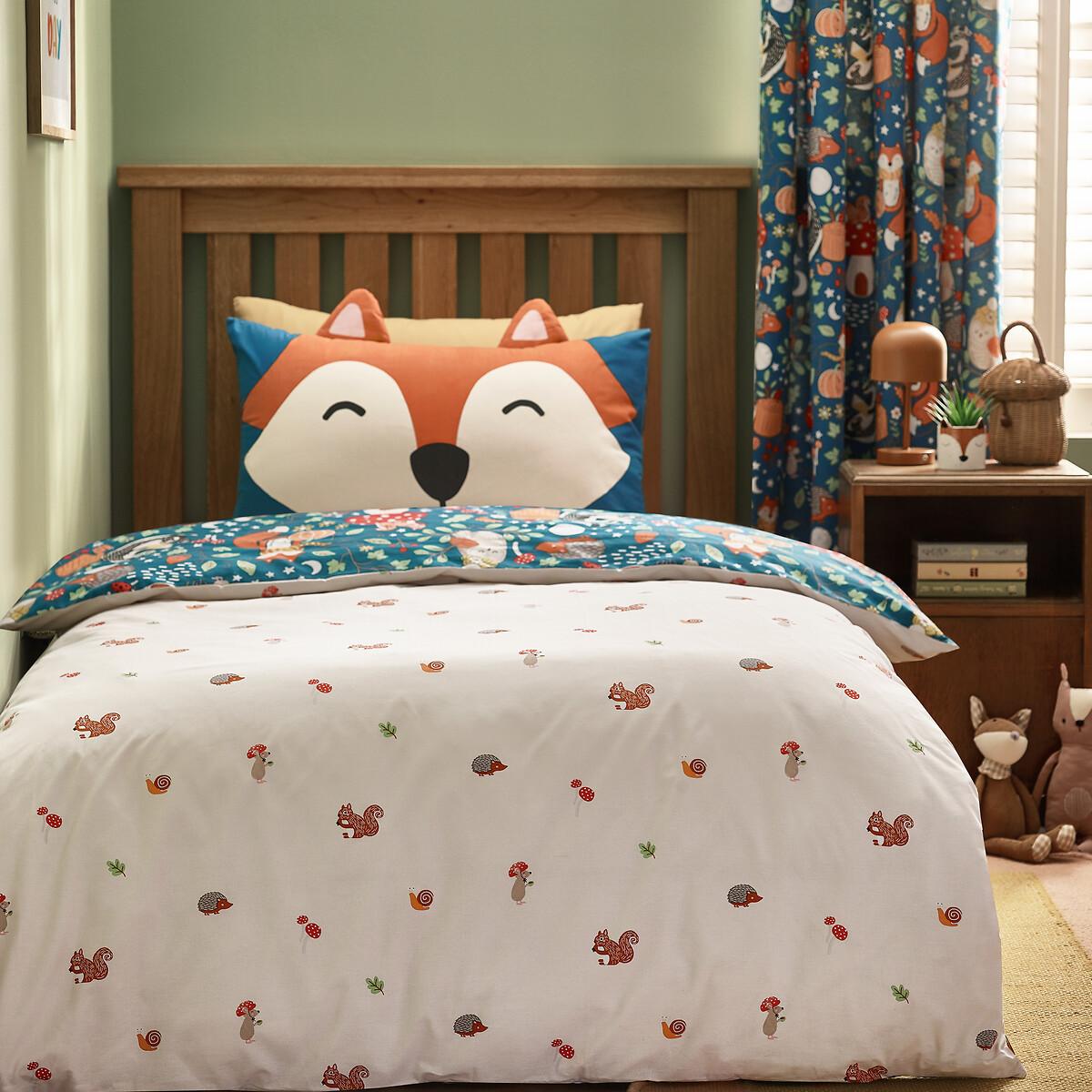 Fox and Woodland Friends Reversible Duvet Cover Set – image 3
