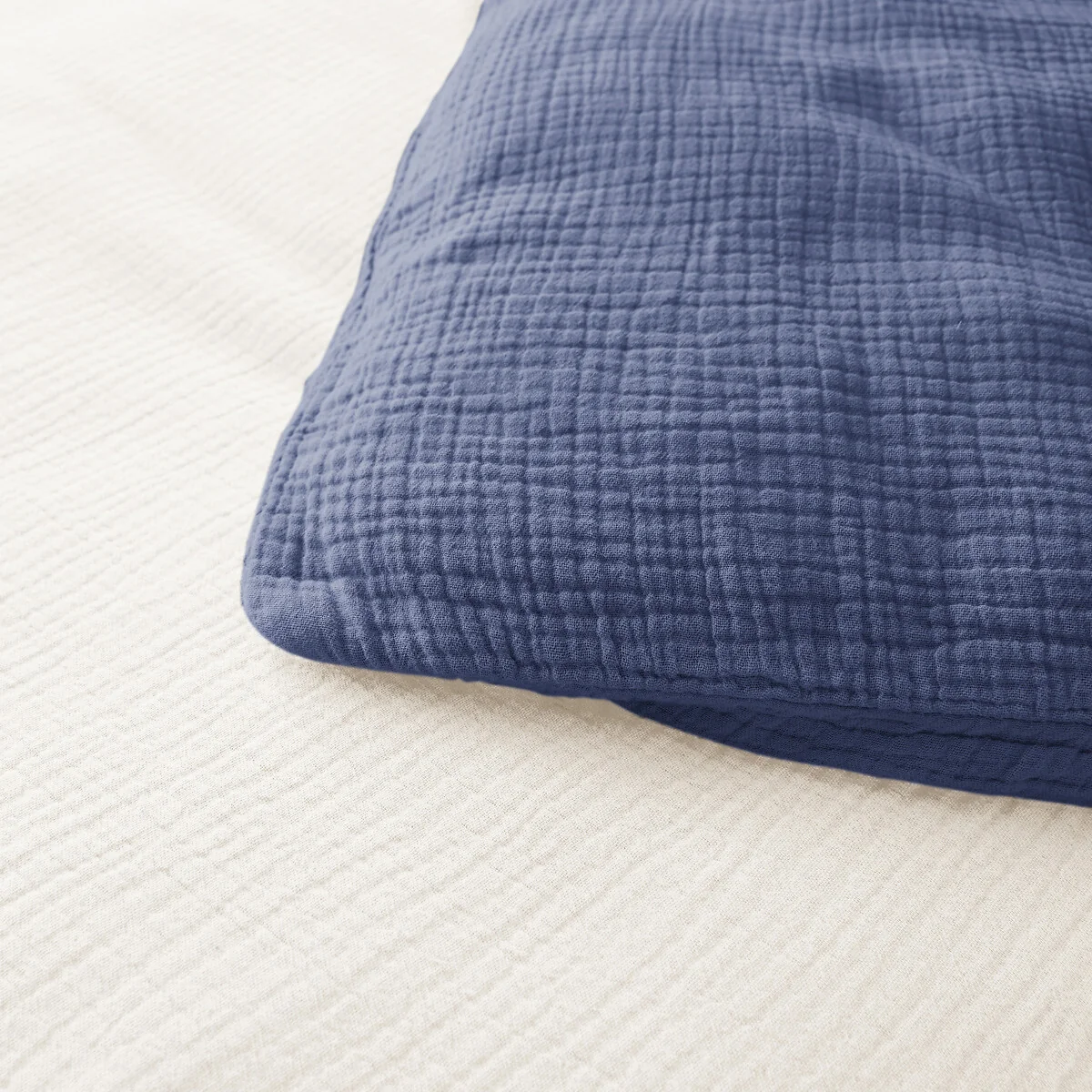 Kumla Children's Plain Cotton Muslin Duvet Cover – image 4