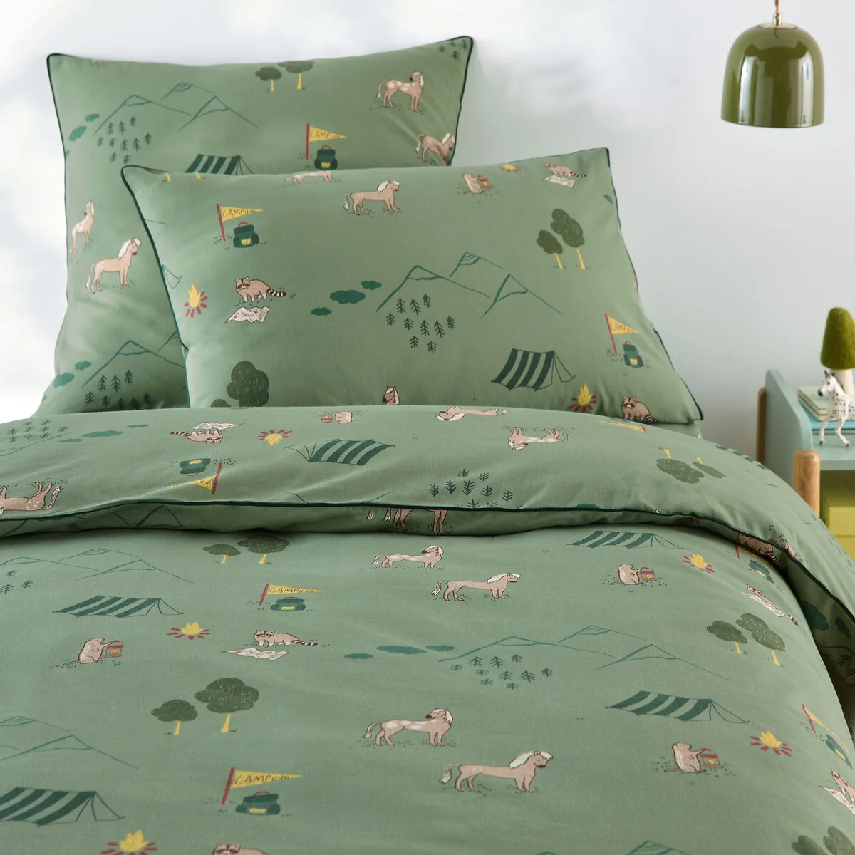 Yosemite Camp Animal Print Cotton Child's Duvet Cover – image 2