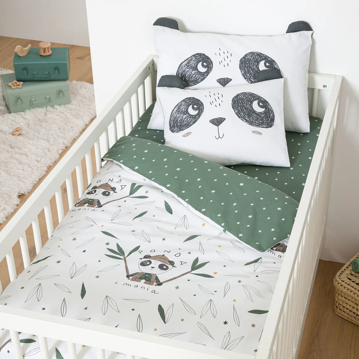 Panda Mania Baby Duvet Cover in Cotton – image 2