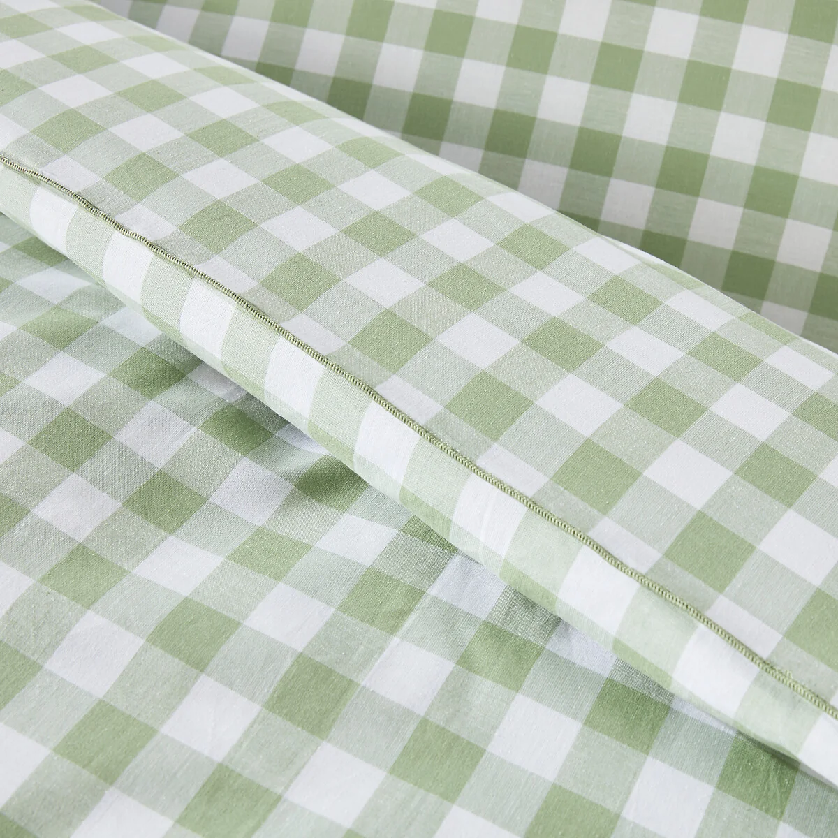 Veldi Green Gingham 100% Cotton Child's Duvet Cover – image 2