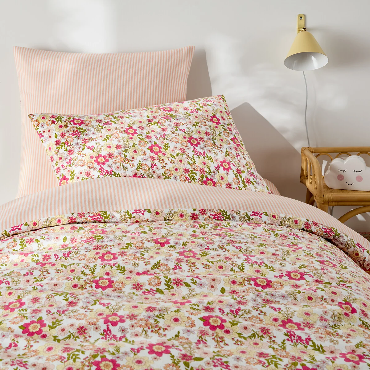 Meredith Floral Print Flannel Child's Duvet Cover