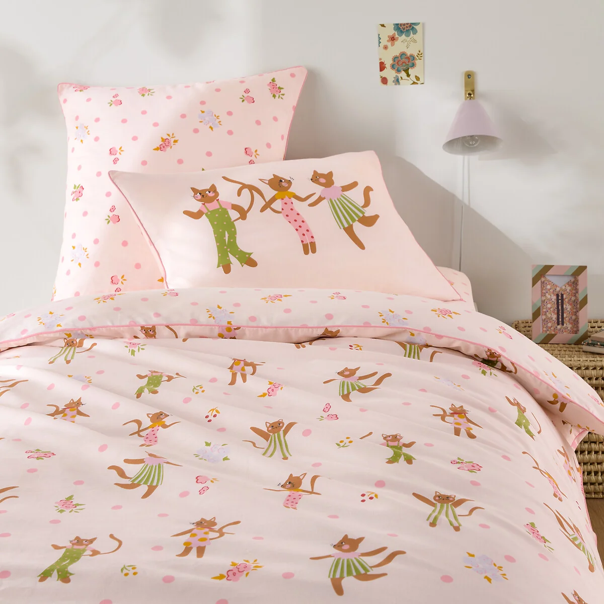 Chats Fleuris Organic Cotton Duvet Cover – image 2