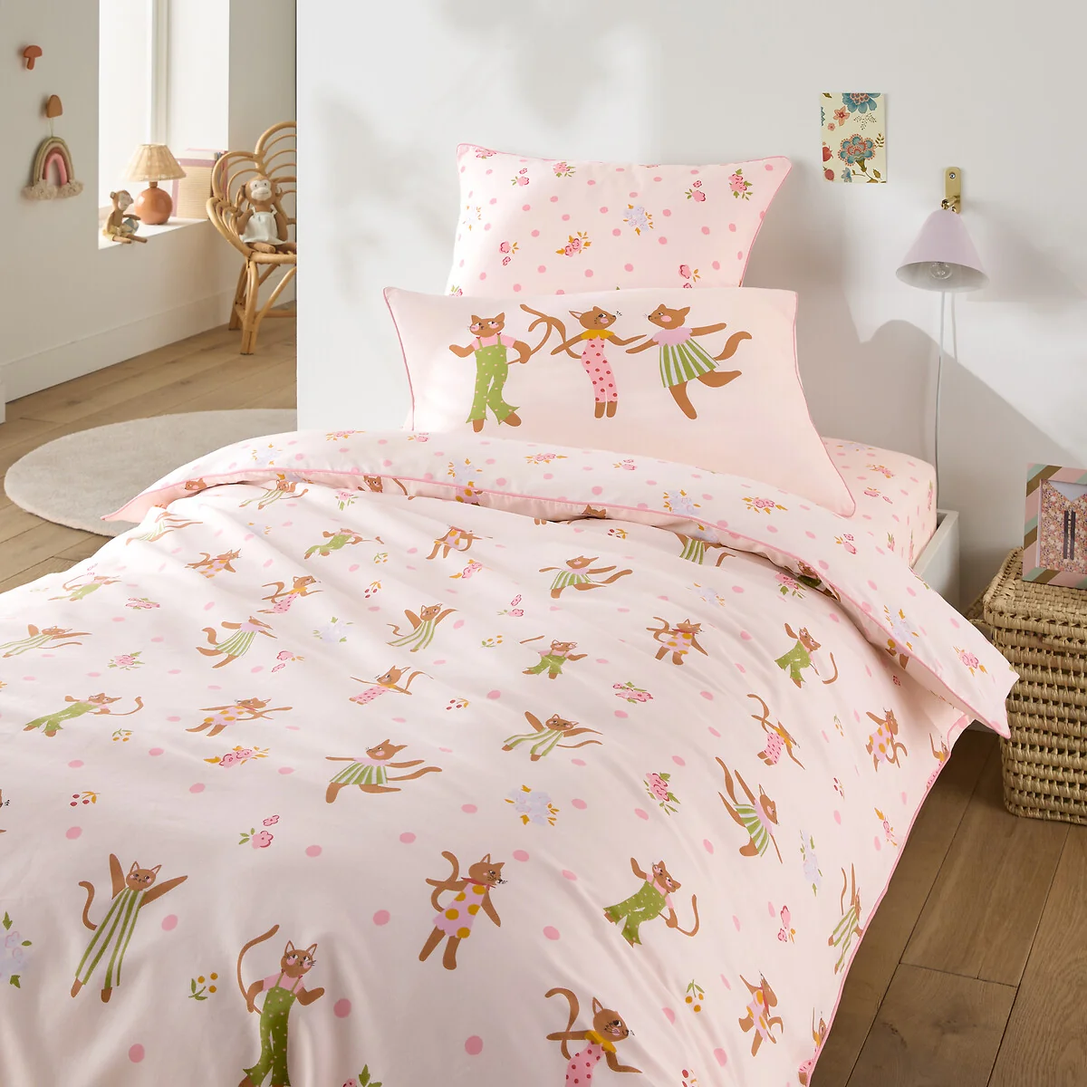 Chats Fleuris Organic Cotton Duvet Cover – image 3