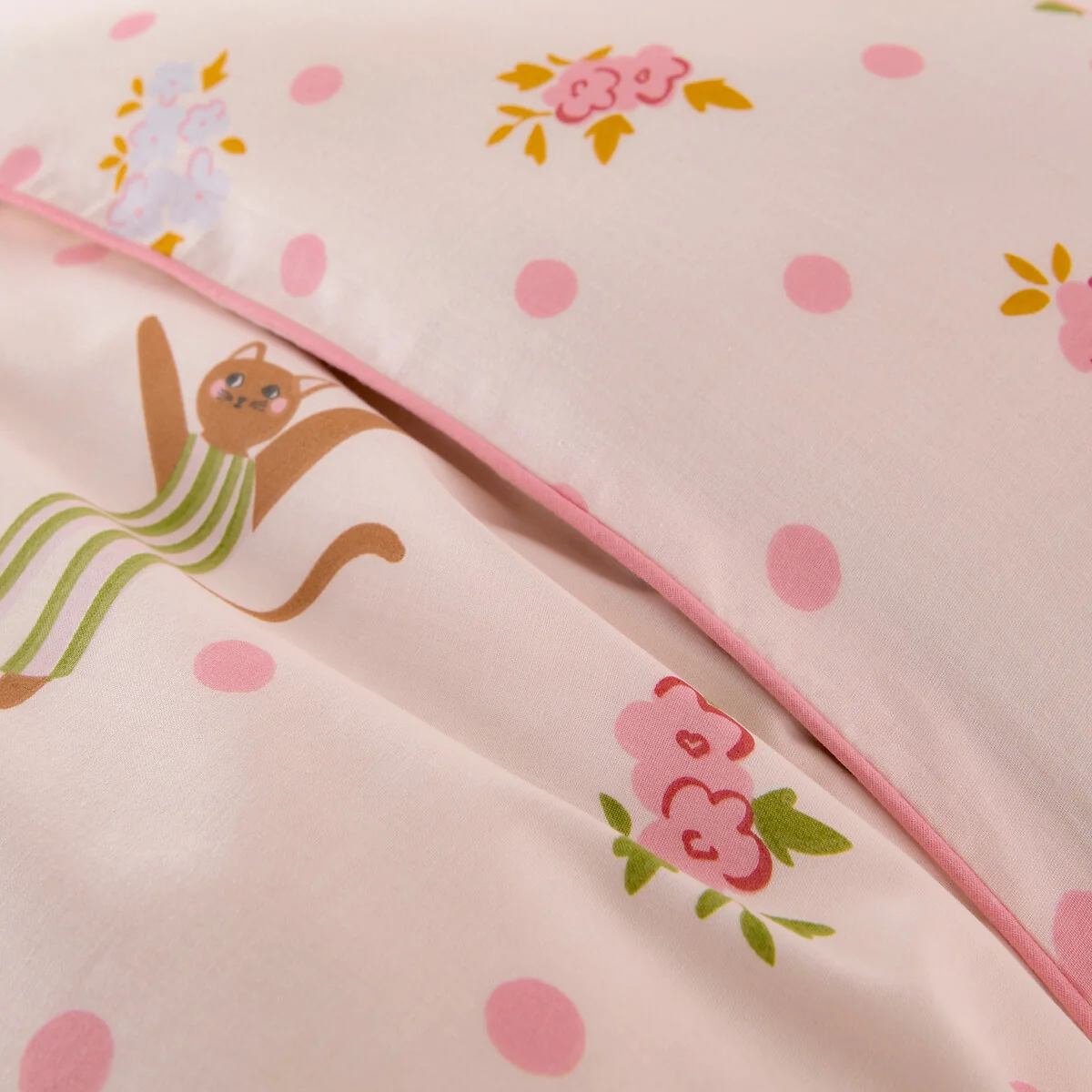 Chats Fleuris Organic Cotton Duvet Cover – image 4