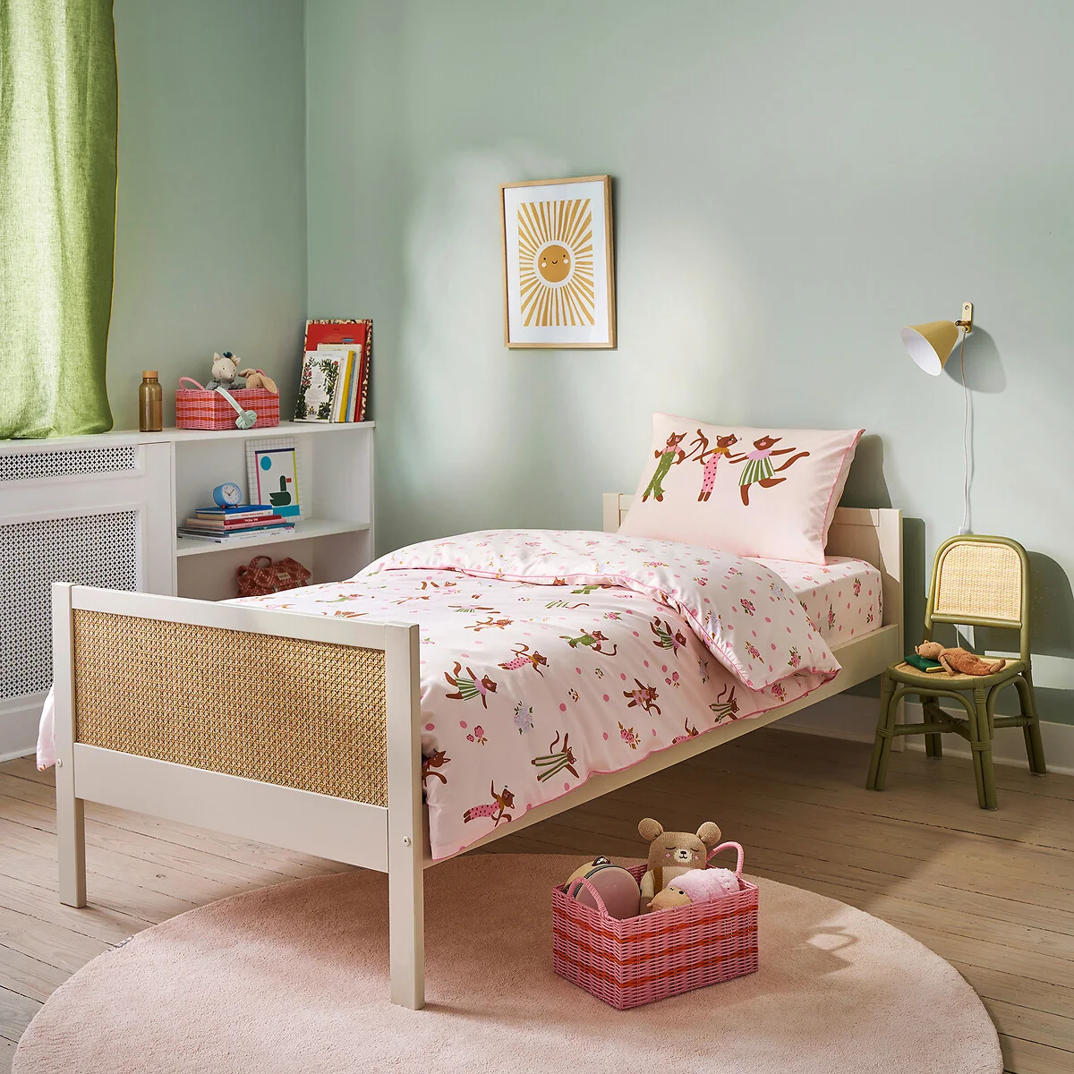 Chats Fleuris Organic Cotton Duvet Cover – image 1