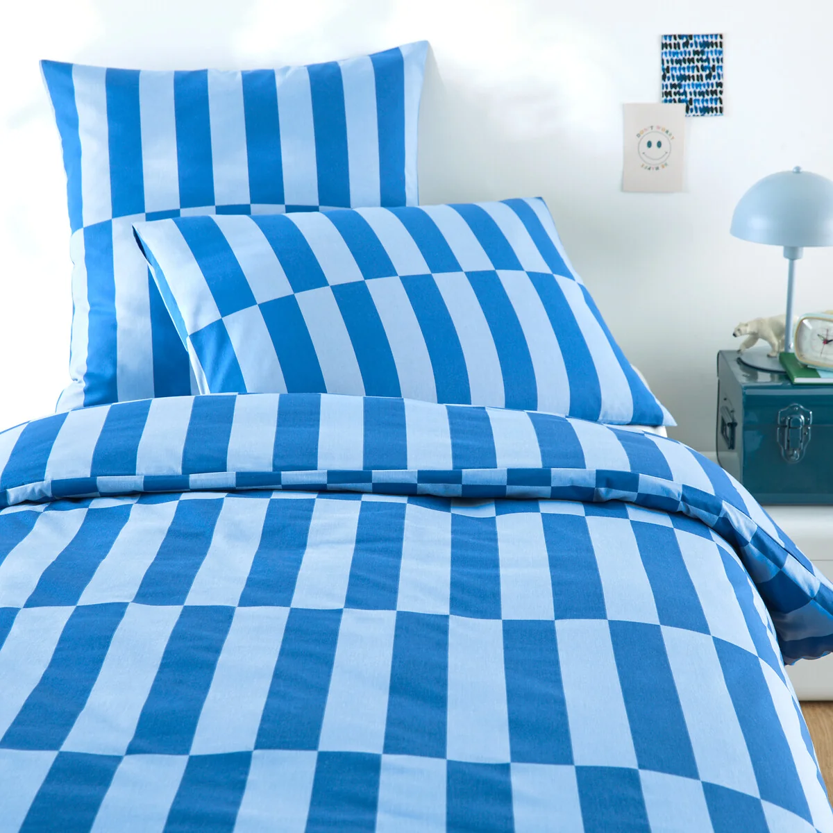 Tabaka Blue 50% Recycled Cotton Child's Duvet Cover – image 1