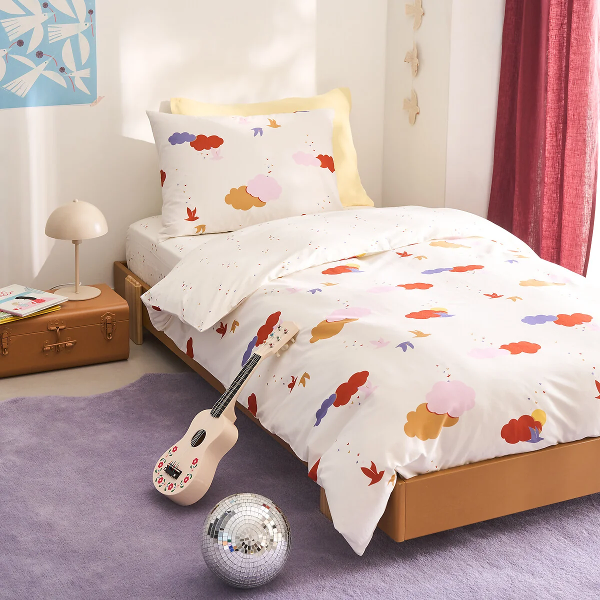 Noki Cloud Print Organic Cotton Child's Duvet Cover – image 2